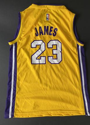 Майка lakers nike james nba4 фото