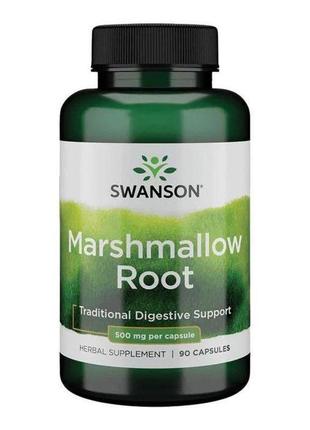 Екстракт кореня алтеї swanson marshmallow root 500 mg 90 capsules