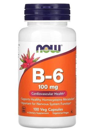 Вітамін b6 now vitamin b6 100 mg 100 caps