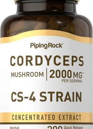 Гриб кордицепс piping rock cordyceps mushroom, 2000 mg (per se...