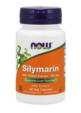 Силімарин now silymarin 150 mg 60 veg caps