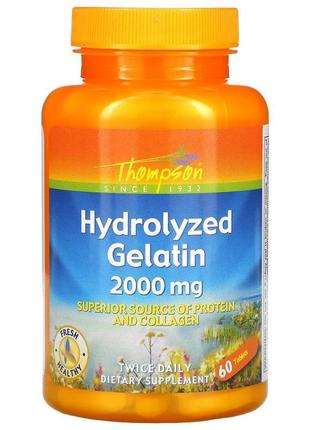 Гідролізат желатину thompson hydrolyzed gelatin, 2000 mg, 60 t...