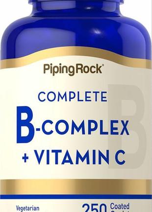 Комплекс вітамінів групи в piping rock b-complex plus vitamin ...