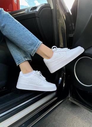 Кроссовки nike air force 1 white premium5 фото