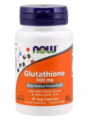 Глутатіон now glutathione 500 mg 30 caps