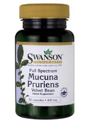 Екстракт мукуни пекучої swanson mucuna pruriens full spectrum ...