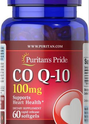 Коензим puritan's pride co q-10 100 mg (q-sorbtm), 60 гелевих ...