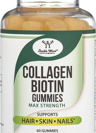 Колаген double wood supplements collagen gummies with biotin a...