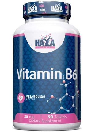 Вітамін в6 haya labs vitamin b6 25 mg 90tabl