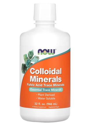 Колоїдні мінерали now colloidal minerals liquid 946 ml