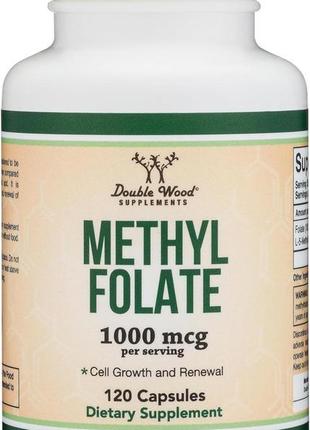 Метилфолат double wood supplements methylfolate 1000 mcg 5-mth...
