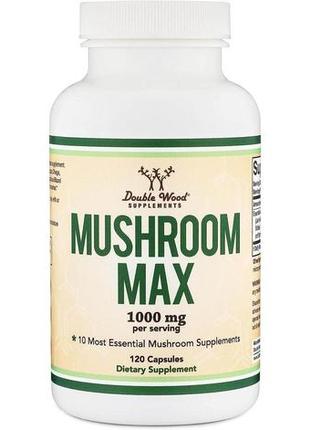 Комплекс грибів double wood supplement mushroom max 1000 mg 12...