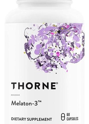 Мелатонін thorne research melaton-3, 60 vegetarian capsules