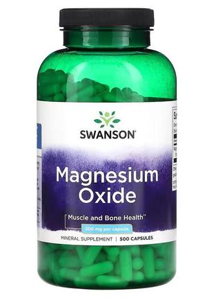 Magnesium oxide 200 mg 500 caps