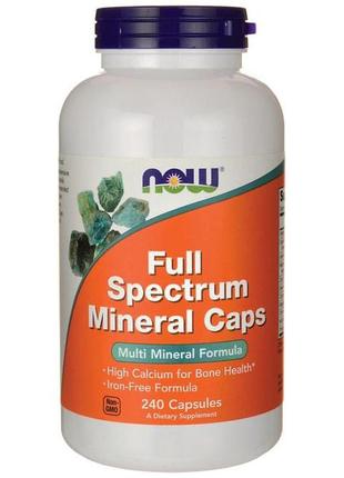 Мінеральний комплекс now foods full spectrum minerals 240 сaps1 фото