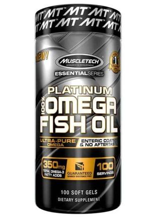 Омега 3 muscle tech platinum fish oil 100 soft gels