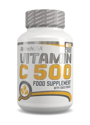 Вітамін c biotech vitamin c 500 chewing tabs (120 tabs)