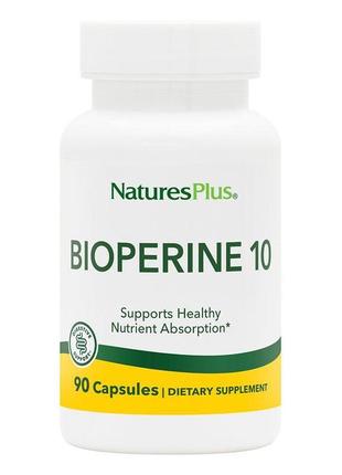 Біоперин nature's plus bioperine 10, 90 vegetarian capsules