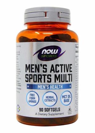 Вітаміни та мінерали для чоловіків now men extreme sports mult...1 фото