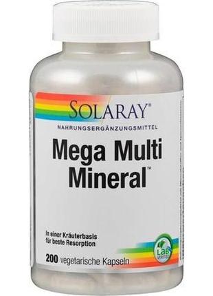 Мультимінеральний комплекс solaray mega multi mineral 200 caps...