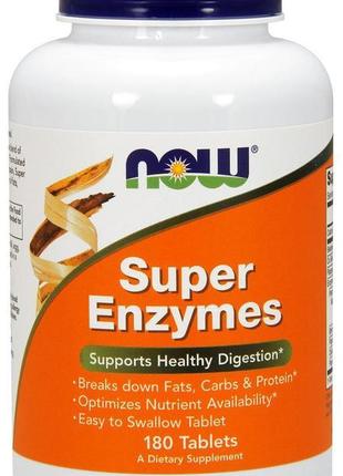 Ензими now super enzymes 180tabl1 фото