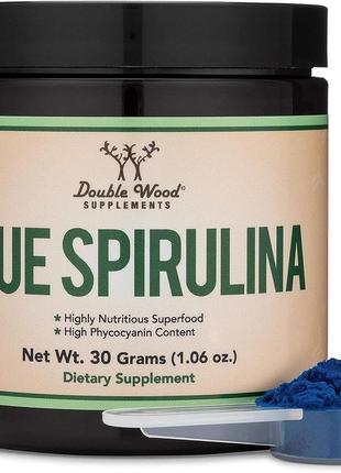 Блакитна спіруліна double wood supplements blue spirulina extr...