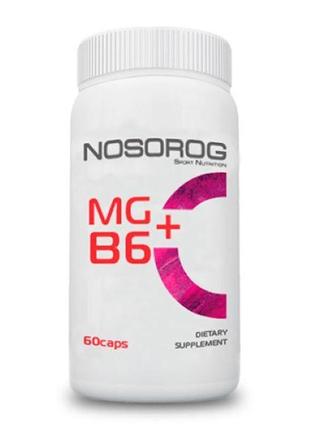 Магній + вітамін b6 nosorog nutrition mg+b6 90табл