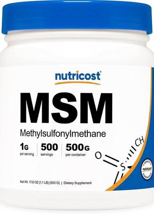 Метилсульфонілметан nutricost msm unflavored 500 g