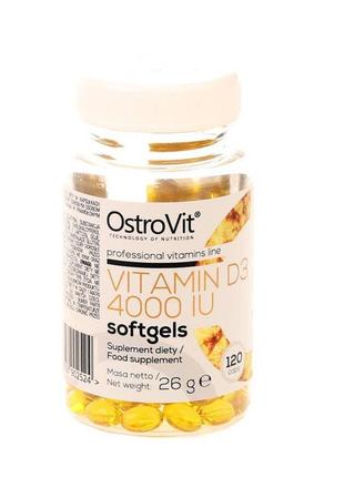 Вітамін d3 ostrovit vitamin d3 4000 120caps