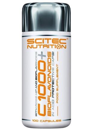 Вітамін с scitec nutrition c 1000 + bioflavonoid 100 caps