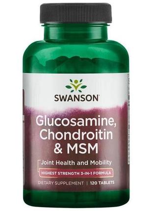 Глюкозамін хондроїтин і мсм swanson glucosamine chondroitin ms...