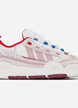 Женские кроссовки адидас ади 2000 белые с розовым / adidas adi 2000 white red1 фото