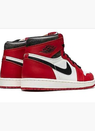 Кросівки nike air jordan 1 retro high red white black4 фото