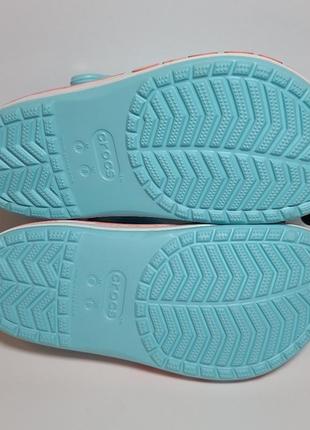 Крокс баябенд дитячі клог голубі crocs bayaband kids clog ice blue/melon5 фото