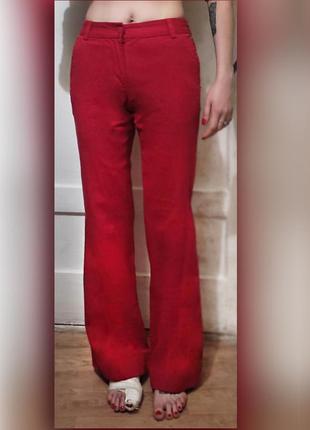 Красные брюки в пол silvian heach (италия)1 фото