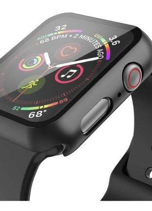 Чехол с защитным стеклом для apple watch 40, 41,42,44 ,45mm