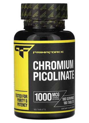 Хром піколінат primaforce chromium picolinate, 1,000 mcg, 180 ...