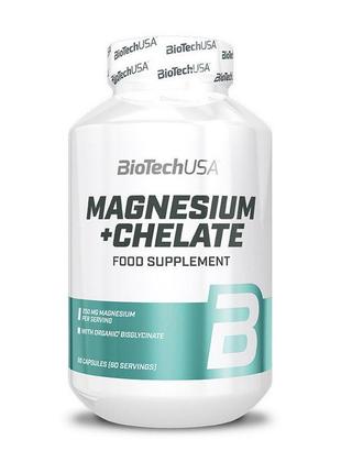 Магній biotech magnesium + chelate 60 caps