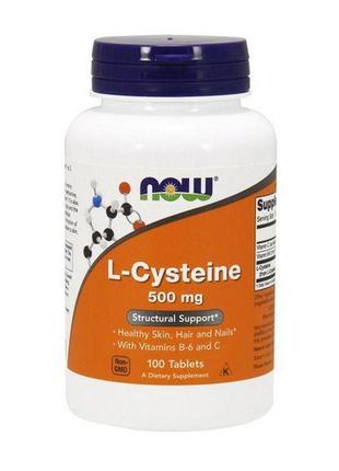 L-цистеїн now l-cysteine 500 mg 100 tabs
