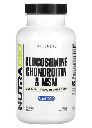 Глюкозамін, хондроїтин і мсм nutra bio glucosamine chondroitin...