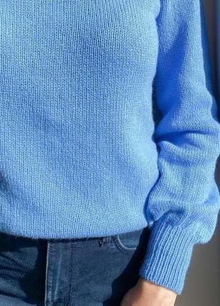 В’язаний светр  (мериносова шерсть + кашемір)5 фото
