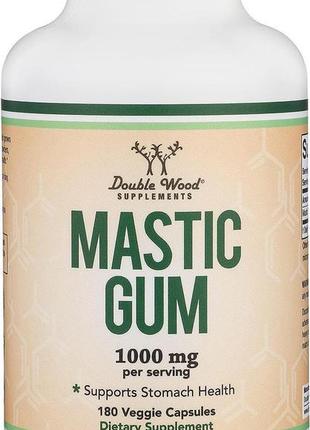 Мастикова смола double wood supplements mastic gum 1000 mg 180...