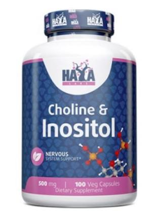 Холін та інозитол haya labs choline & inositol 100 caps