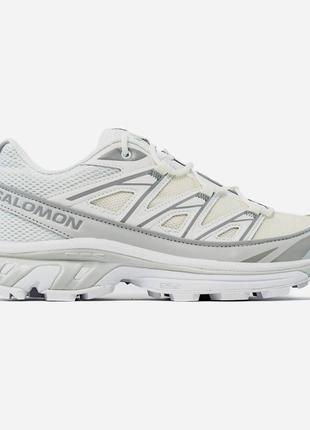 Мужские кроссовки саломон salomon xt-6 expanse white grey