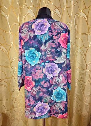Брендовая вискозная блуза блузка большого размера батал7 фото