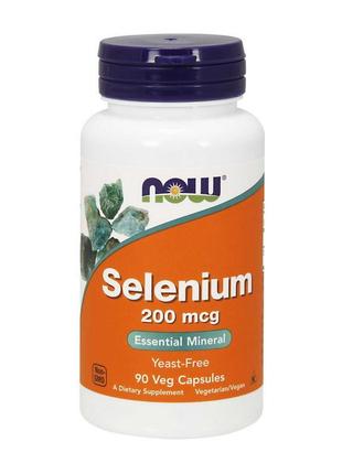 Селен now selenium 200 mcg 90 veg caps