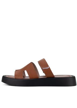 Шлепанцы женские в четырех цветах черные, бежевые, коричневые, белые эко кожа лето