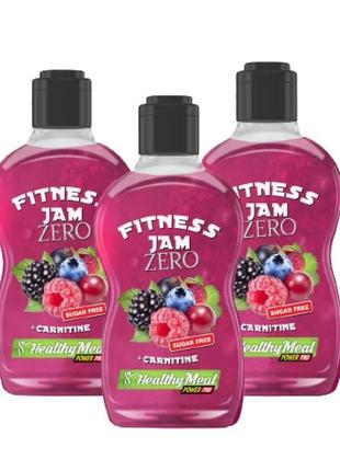 Fitnes jam sugar free + l carnitine - 200g forest fruit