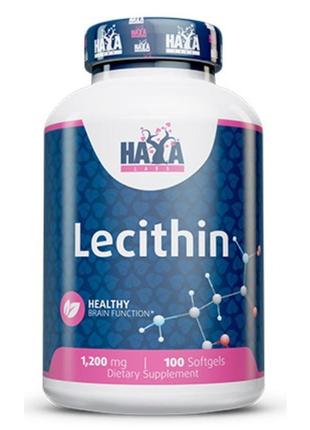 Лецитин haya labs lecithin 1200mg 100softgels1 фото