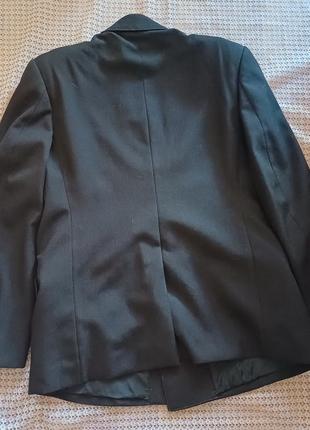 Объемный черный пиджак бойфренд оверсайз6 фото